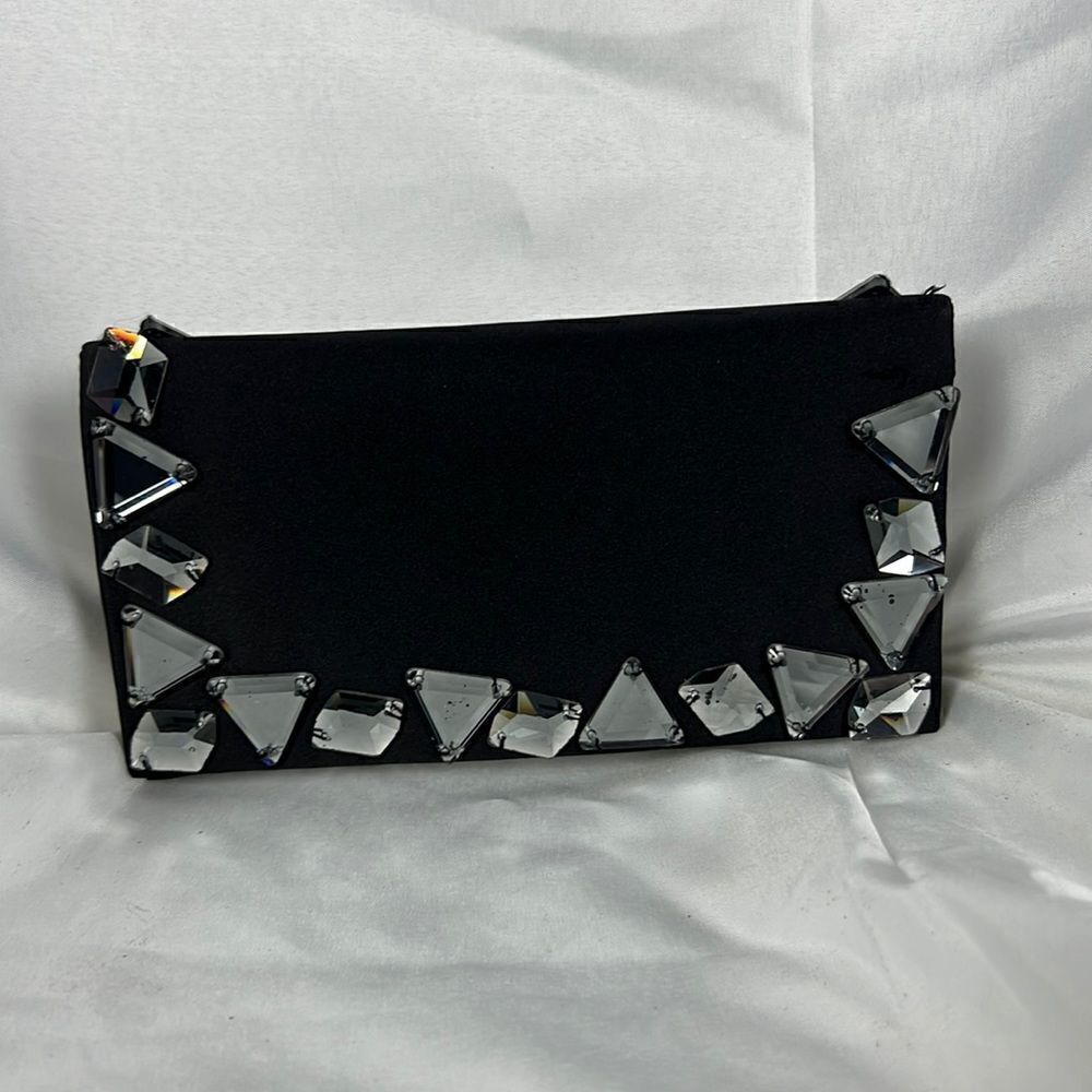I.N.C International Concepts Black crystal clutch